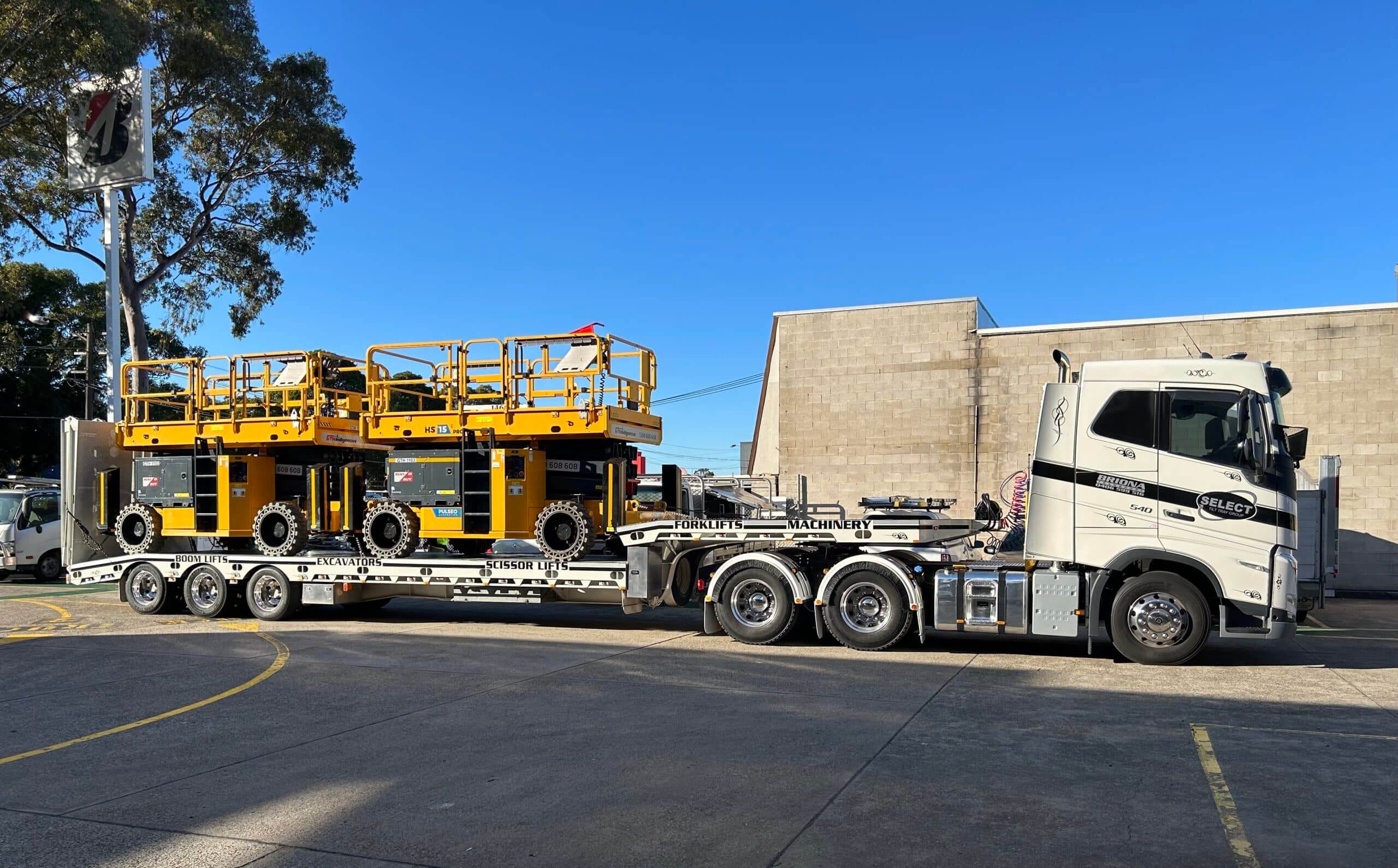 heavy machinery towing