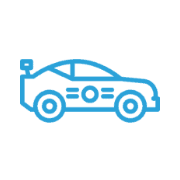 race car towing icon