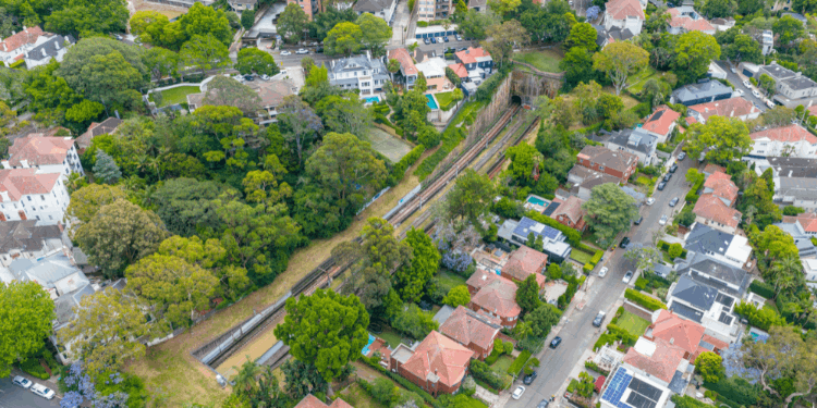 Aerial view of Sydney's Inner West