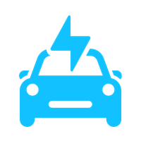 Electric vehicle icon