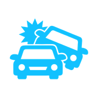 Car accident icon