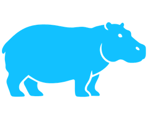 Hippo icon representing a load of about 4 tonnes