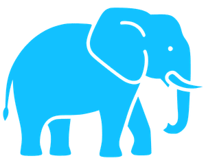 Elephant icon representing a load of about 6 tonnes