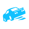 Car drifting icon
